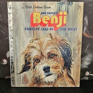 A Little Golden‎ Book Joe Camp's Benji - Fastest Dog in the West -
